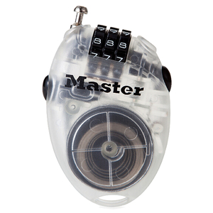 Antivol de <span class=keywords><strong>casque</strong></span> Master Lock en alliage de zinc pour vélo, <span class=keywords><strong>moto</strong></span> électrique, snowboard – <span class=keywords><strong>Cadenas</strong></span> télescopique à code pour sac à dos avec fonction antivol - Product Image 5