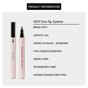 VISTY 2 Colors Liquid Eyeliner Pen Ultra Fine Precision Tip Waterproof Long Lasting OEM ODM Bulk Supply for <strong>Beauty</strong> Distributors - Product Image 4
