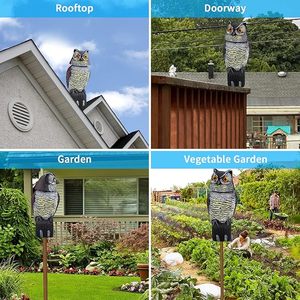 Bán buôn nhựa cú bẫy với bột điền-không thấm nước chim răn đe & Chuột thấm ngoài trời sử dụng vườn - Product Image 4