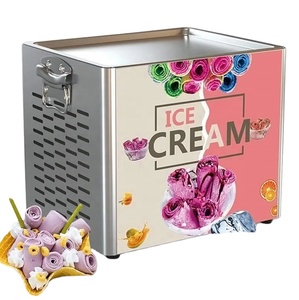 Machine à glace molle entièrement automatique professionnelle, machine à glace roulée commerciale, machine à glace roulée pour la vente de nourriture de rue - Product Image 3