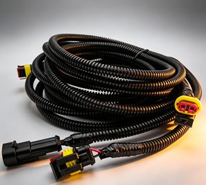 Produsen Kabel Elektronik OEM Profesional, Perakitan Kabel Kustom IATF16949 untuk Pabrik PVC + Tembaga Berlapis Timah - Product Image 6