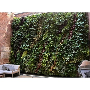 Mur vert artificiel fait à la main Faux lierre haie moderne intérieur et extérieur arbustes herbe couverture murale pour espaces verdure - Product Image 6