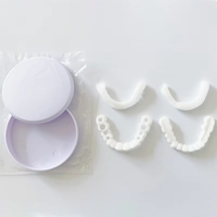 Prothèses dentaires professionnelles à clipser en silicone, couvre-dents en plastique blanchissants, facettes dentaires supérieures et inférieures, fausses dents, facettes dentaires pour un sourire éclatant