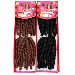 Extensiones de Cabello Sintético Prebucleado de 8 Pulgadas para <span class=keywords><strong>Trenzas</strong></span> Senegalesas de Ganchillo, 2x Bouncy, Venta al por Mayor para Proveedores - Product Image 4
