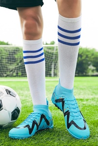 Nuove Scarpe da Calcio Ibride AG-TF Alte di Alta Qualità da Esterno <span class=keywords><strong>per</strong></span> Allenamento su Erba Sintetica - Calzature da Football Professionali Premium - Product Image 4