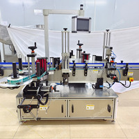 Étiqueteuse à double tête industrielle Machine d'étiquetage Machine d'orientation d'étiquettes pour bocaux ronds de bouteilles