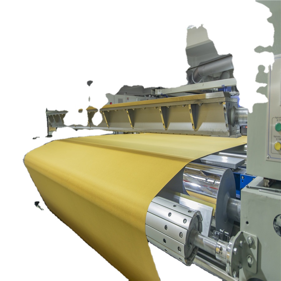 Машина для нанесения текстильного покрытия для водонепроницаемых огнеупорных тканевых занавесок