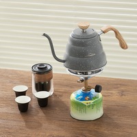 Réchaud à gaz intégré pour camping en extérieur, brûleur à flamme haute puissance au butane pour pique-nique, allumage facile, mini portable
