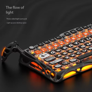 GravaStar K1 PRO 75% Gasket Mechanical <b>Keyboard</b>, Tri-mode <b>Keyboard</b> with Adjustable Feet for Esports Gaming - Product Image 5