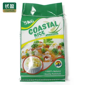 Yüksek kaliteli pp dokuma 5kg pirinç plastik ambalaj poşetleri pirinç çuval satılık filipinler