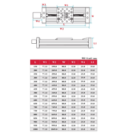 Sunlu — kit d'actionneur linéaire pour table coulissante, imprimante 3D, axe Z, faisceau c-beam T8, plomb de 2mm 2mm, 4mm, 8mm, voyage de 1000mm