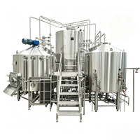 Brasserie 12HL 1200L 2V, idéale pour le démarrage d'une micro-brasserie, système de brassage compact et efficace