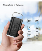 Mini pompe à air sans fil rechargeable 20L/min, gonfleur électrique portable, pompe à vide 3 en 1 pour le camping en plein air, bateau gonflable, matelas