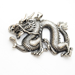 จี้มังกรสแตนเลสชุบทอง 18K ขายส่ง สำหรับผู้ชาย สไตล์ยุโรปอเมริกา เครื่องประดับตามปีนักษัตรจีน - Product Image 4