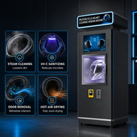 Machine de nettoyage et de désinfection automatique pour casques de moto, pour nettoyage à sec et désodorisation