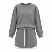 Ensemble pull style Old Money automne/hiver, coupe ample, 100% coton, tenue décontractée de style coréen, ensemble tout-en-un pour les trajets quotidiens 61371