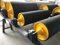Rodillo de Banda Transportadora JUXIN con Rueda de Acero, Rodamiento de Bolas, Cabezal de Accionamiento y Tambor Curvo con Revestimiento de Goma para Energía y Minería