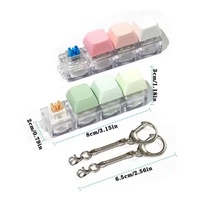 Anime Super Multi-Color Combination PVC Light Keychain Pendant Waterproof Lightweight Customized Color Cartoon Pattern