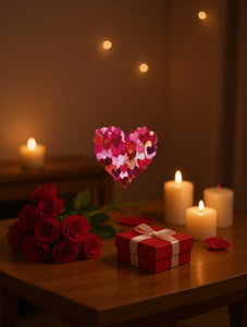 T-shirt Donna Cuore San Valentino 100% Cotone Casual Manica Corta Girocollo Stampa Digitale Tessuto Jersey Primavera Estate - Product Image 2