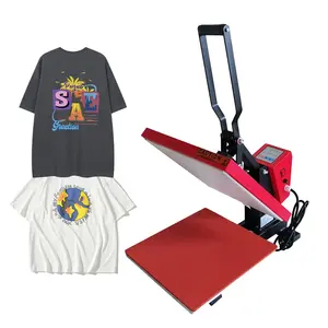 Machine d'impression de T-shirt de Sublimation ouverte à vendre Machine de presse à chaud Produit chaud facile à utiliser multicolore