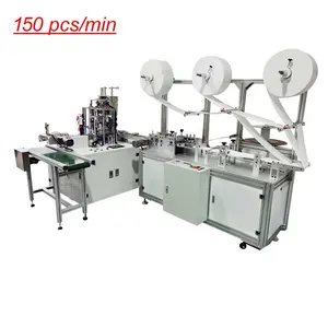 Fast speed surgical mask making machine 1+1 face mask machine fully automatic masks machinery in Stock