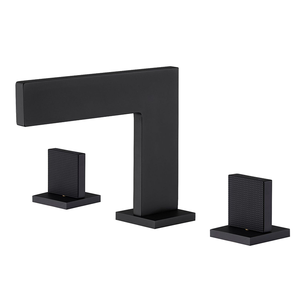 Hongdec <span class=keywords><strong>3</strong></span> lỗ boong gắn bồn tắm phụ vòi chải vàng hai tay cầm phong cách Bắc Âu lưu vực vòi nước - Product Image 2