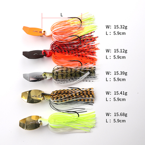 SUPERIORFISHING umpan Spinner Jig, umpan pancing 3/8oz 1/2oz Spinner Jig baling-baling, umpan obrolan pancing Bass umpan pancing - Product Image 4