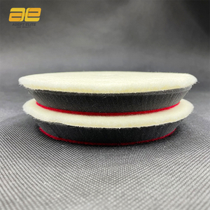 Almohadillas de pulido de terciopelo estilo japonés de 5 pulgadas (130 mm) de lana de cordero 100% para cuidado automotriz, <span class=keywords><strong>corte</strong></span> ligero y encerado, OEM para carrocerías de automóviles - Product Image 4