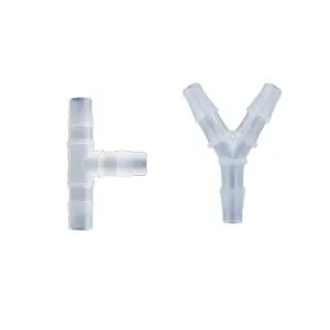 3 Way Quick Tube Connection Y/T -shape 2.4mm-11.1mm Hose Barb Connector Plastic pp pe material