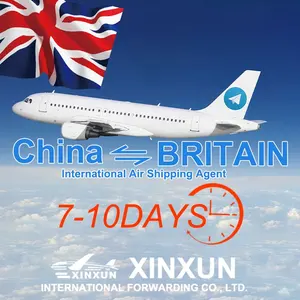 XINXUN Reducir el costo de envío Barato China a Gran Bretaña Fly Freight Servicios de logística Forwarder DDP Agente De Envio Air Shipping FBA