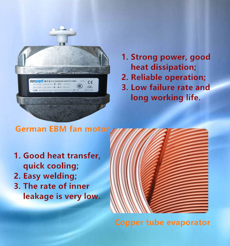 -60C degree low temperature freezer 480L chest deep freezer for biological samples used in university and institutes
