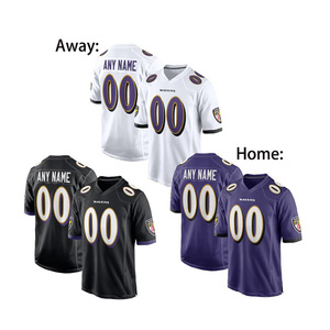 Großhandel American Football Jersey Hochwertige bestickte genähte Baltimore Nfling All Player Print Tops Sport Plus Size - Product Image 1