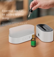 Humidificateur ultrasonique à flamme, diffuseur d'arômes portable avec lumière LED et diffuseur d'huiles essentielles pour hôtel et voiture, capacité de 200 ml