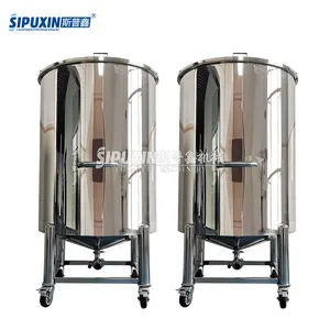 Guangzhou Spx Single layer Open Type Storage Tank with Movable Wheels liquid detergent Storage Tank Stainless Storage Tank