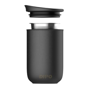 Gobelet en céramique à double paroi DHPO <span class=keywords><strong>Zen</strong></span> avec paille pour les ensembles de café et de thé à usage de bureau - Product Image 4