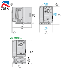 Convertisseur de fréquence ATV320U07N4C neuf d'origine, 3 phases, 380-500V, 0,75KW, Altivar ATV320 Compact ATV320U07N4C, variateur de vitesse - Product Image 3