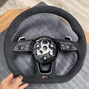 <span class=keywords><strong>Volant</strong></span> en fibre de carbone semi-carbone <span class=keywords><strong>S</strong></span> <span class=keywords><strong>Line</strong></span> avec LED pour Audi <span class=keywords><strong>A3</strong></span> A4 A5 A6 B7 8V B9 S3 S4 S5 RS3 RS4 RS5 RS6 RS7 C7 C8 Q5 Q7 - Product Image 6