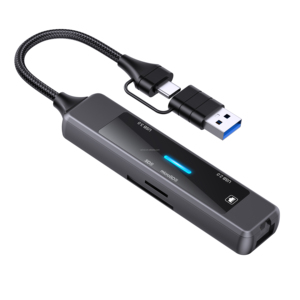 5-in-1 <span class=keywords><strong>USB</strong></span> HUB 3.0 đa cổng Dock Loại C RJ45 <span class=keywords><strong>USB</strong></span> 3.0 <span class=keywords><strong>USB</strong></span> <span class=keywords><strong>2.0</strong></span> Adapter với đầu đọc thẻ 5 trong 1 Docking Station - Product Image 3