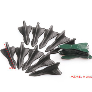 Aileron de toit de voiture en forme d'aileron de requin, longueur 80 mm, en ABS, pour décoration de carrosserie, finition gaufrée en forme d'antenne. - Product Image 4