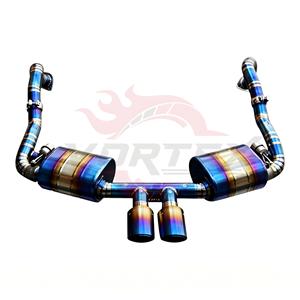 Sistema de Escape Catback Vortex Burned Blue Titanium para Porsche Boxster Cayman 987 981 2004-2012, Kits de Mejora de Rendimiento con Válvulas - Product Image 3