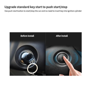 EASYGUARD Universal EC002-NFC-NS-AA PKE Car Alarm System Passive Keyless Entry & <b>Remote</b> Engine Start Push Start Button - Product Image 5