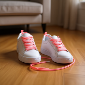 Lacets Ilan 120 cm couleur rose pour baskets - Product Image 3