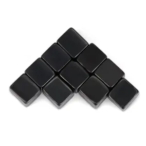 Aimant noir Offre Spéciale cube magnétique personnalisé bloc revêtu d'époxy aimant néodyme n35