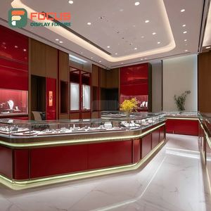 Custom Jewelry Display Cabinet Laminated Finish Mall Counter Showcase Cabinet - Product Image 3