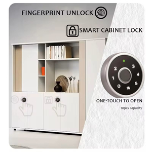 Kẽm hợp kim điện tử thông minh vân tay ngăn kéo khóa an ninh kỹ thuật số RFID mật mã Bàn phím RFID tủ khóa - Product Image 2