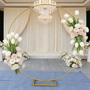 Kit de Arco de Balões para Decoração de Festas e Casamentos, Ecológico, Dourado e Branco, com Suporte de Arco Circular de Balões Metálicos - Product Image 6