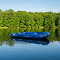 Bateau gonflable de sport haute vitesse OEM d'usine, type yacht, pour dérive, 450 cm, PVC 1,2 mm, capacité 10 personnes, SA450