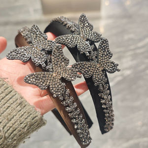 Versione coreana nuova fascia per capelli farfalla fascia per capelli alla moda con farfalla Fashion Head Band in pelle sintetica squisita accessori per capelli - Product Image 2