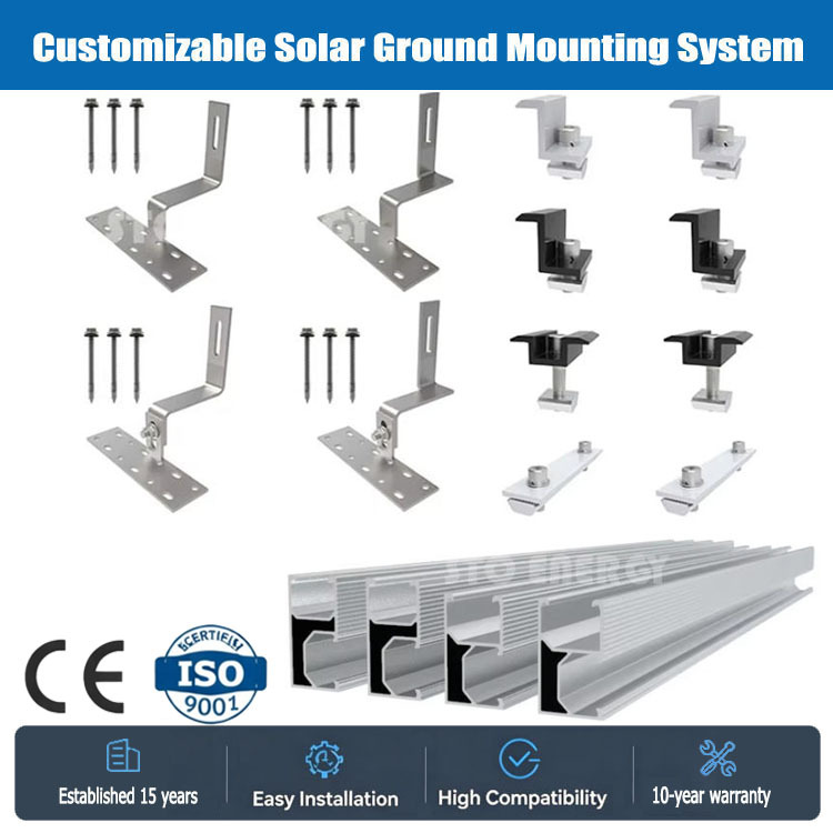 China Solar Panel Tile Roof Mounting Structure Bracket Solar Panel Mount System