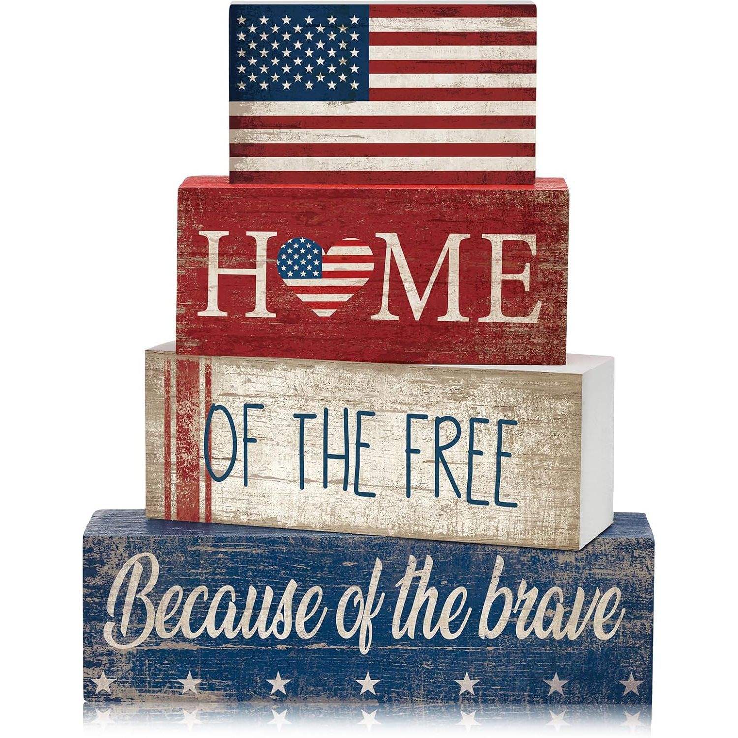 Customized wooden ornaments for Independence Day 3